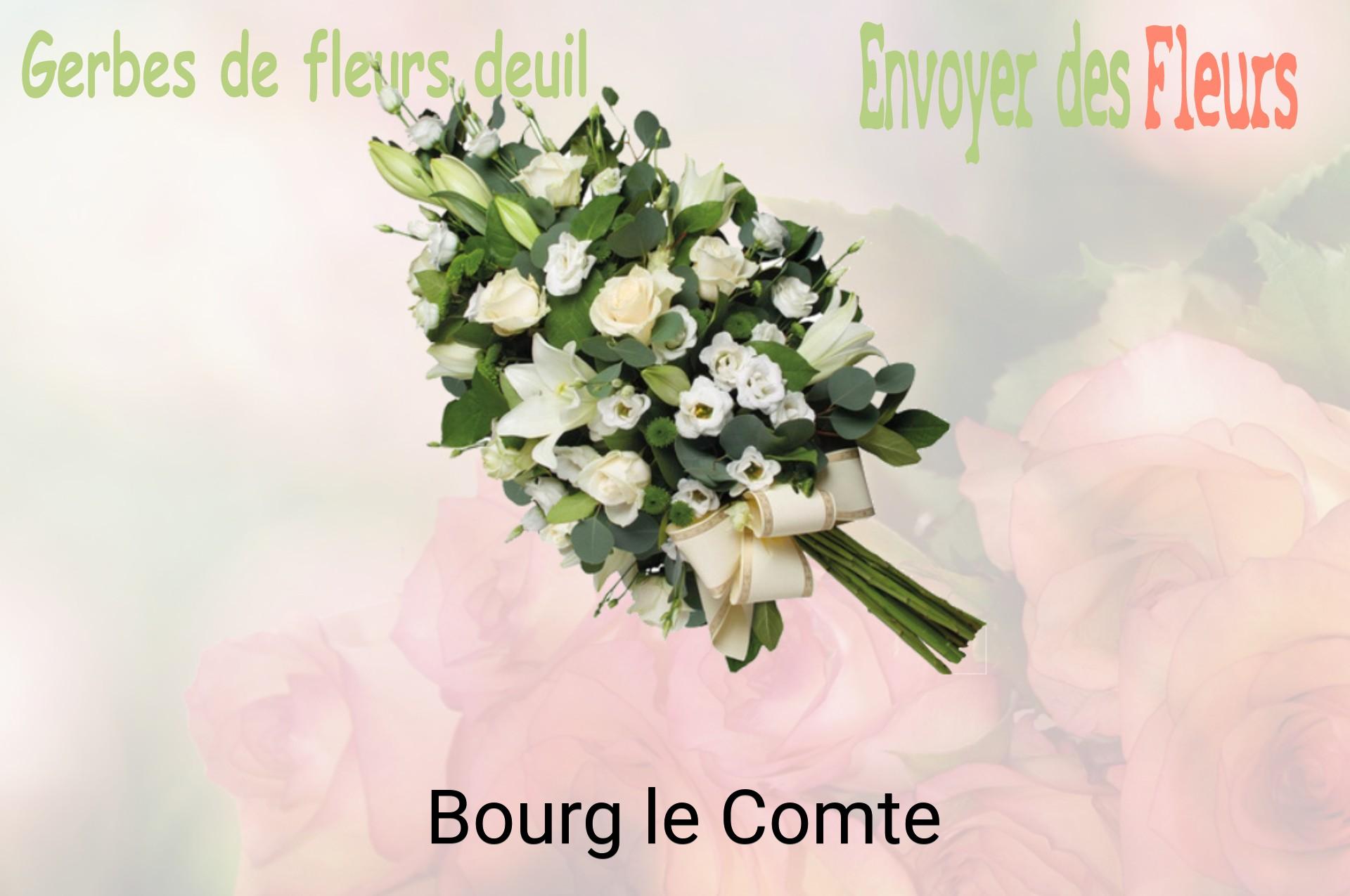 Gerbe de fleurs de deuil livrée à Bourg-le-Comte